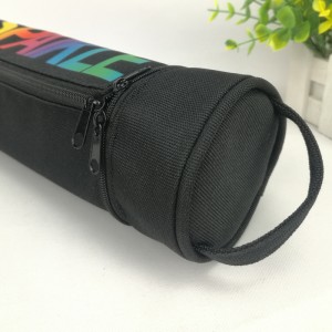 Special bucket shape full holographic printing pencil pouch pen case 4 colors with handle with wraparound zipper side zipper roomy capacity great gift for kids teens students China OEM factory