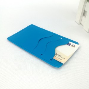 Slim pas liggewig ontwerp minimalistiese PVC-kaartsak 4 gleuwe 2 kleure draagbare mini-kredietkaartorganiseerdersak vir besigheidskantoor daaglikse gebruik vir mans vroue