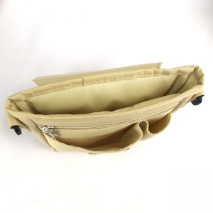 Portable polyester casual functional compartments pocket pouch organizer cross body bag waist bag