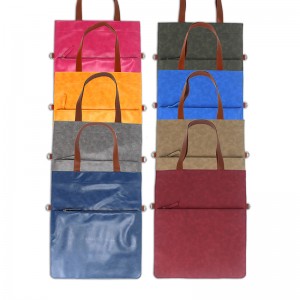 Tragbare, mehrfarbige Leder-Einkaufstasche mit 2 Reißverschlüssen und Griffen mit abnehmbarem, verstellbarem Riemen, Ordner-Umhängetasche, Crossboy-Tasche, Handtasche, Handgepäck-Organizer für Männer und Frauen