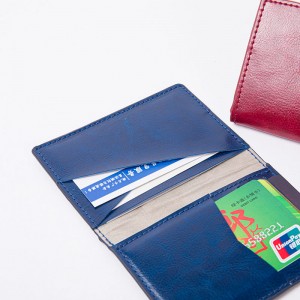 Camei ohut minimalistinen pehmeä nahkainen korttilaukku minilaukkupidike järjestäjälompakko 2 väriä saatavana luottokorttiliput käyntikortit miehille naisille yritystoimistoon päivittäiseen käyttöön