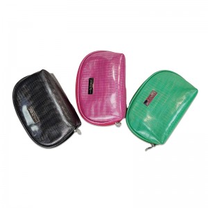 Козметичка чанта со холограмско печатење од PU кожна чанта со затворање патент за шминка, тоалетна чанта за жени девојки, тинејџерки