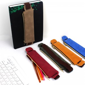 Super indkøb til Kina 9 i blyantpose med aftageligt elastikbånd assorterede farver til alle aldre til kontorskolerejser Kina OEM fabrik