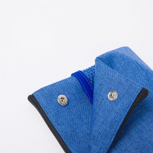 Складной двойной полиэстер, 3 цвета, доступны с 2 внутренними сетчатыми карманами с кнопками, косметичка-органайзер, сумка, большая сумка для хранения на молнии, пенал, пенал, пенал