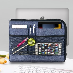 Safe Document Storage bag with Two-Way Zipper Multi Pockets Home Office Kulemba Ipad Organizer ya A4 Document Holder Cash Paper Phone Pens