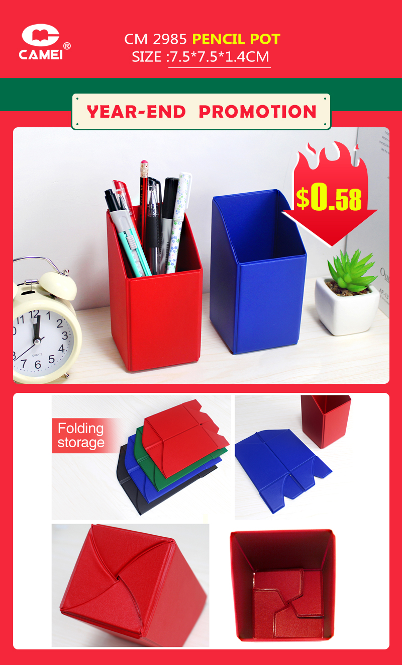 OEM/ODM Manufacturer Kids Pencil Case - Camei year-end seasonal special offers Christmas promotion polyester pencil pot folding storaage China OEM manufacture supplies – CAMEI