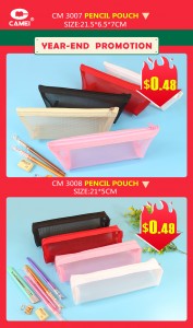 Camei ofertas especiales de temporada de fin de año promoción navideña bote de poliéster para lápices almacenamiento plegable suministros de fabricación OEM de China