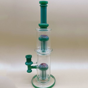 Wholesale Import Material Glass Recycler Bong Glass Water Pipe Customizable Glass Rig Bong