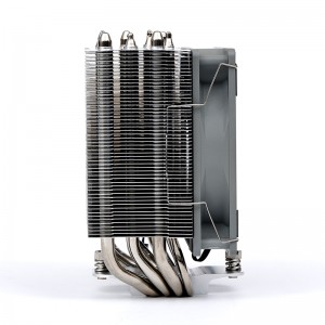 Five Nickel-Plated Heat Pipes CPU Air Cooler Cooling PC Fan