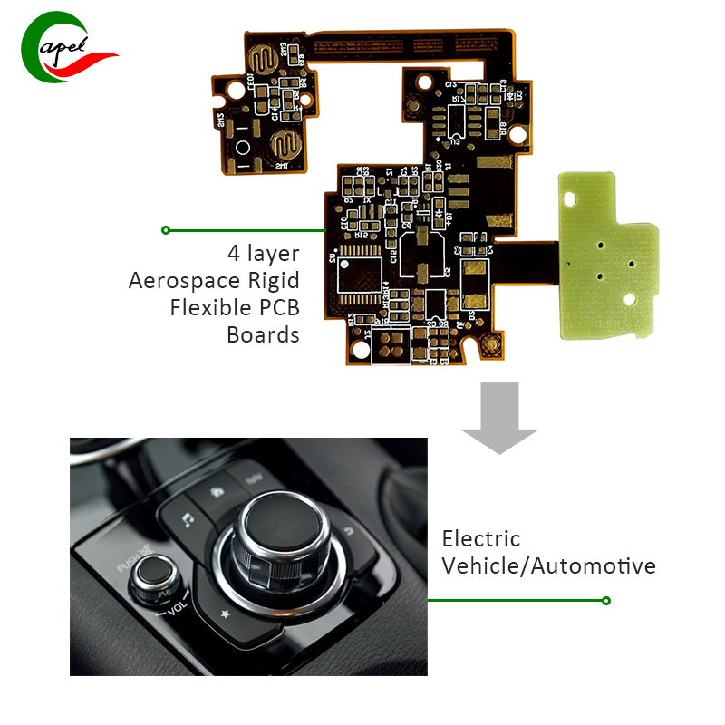 2 layer flex circuit board enig pcb for vehicle Gear Shift Knob