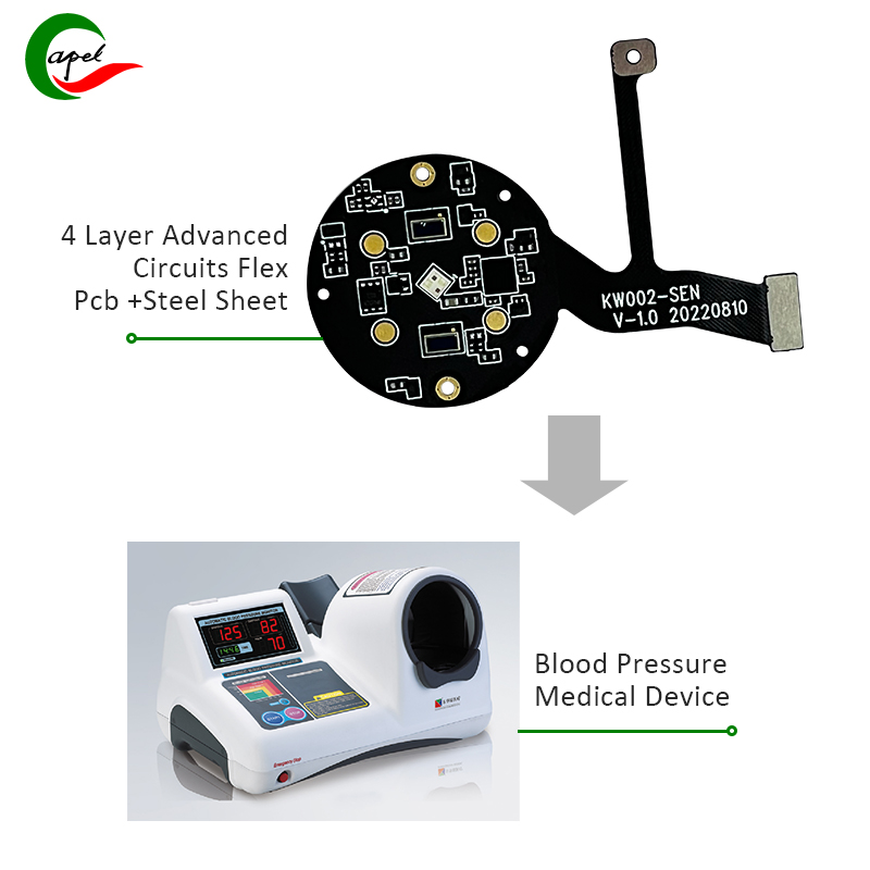 4-lags PCB |Multikredsløb |Styrker blodtryksmedicinsk udstyr