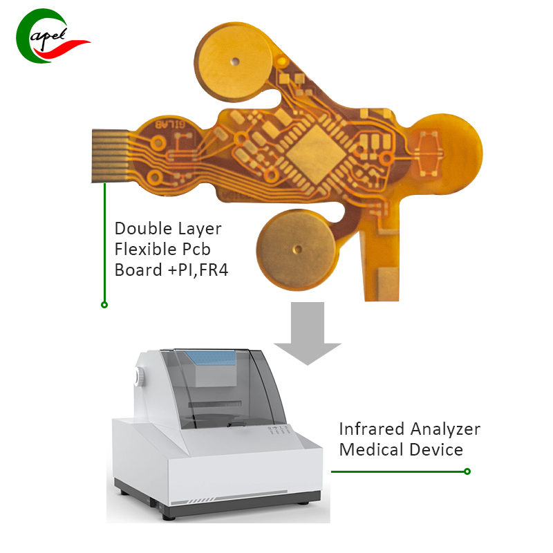 Capelovo dvostransko tiskano vezje |2-slojna tiskana vezja |Zagotovite zanesljivost medicinskega infrardečega analizatorja