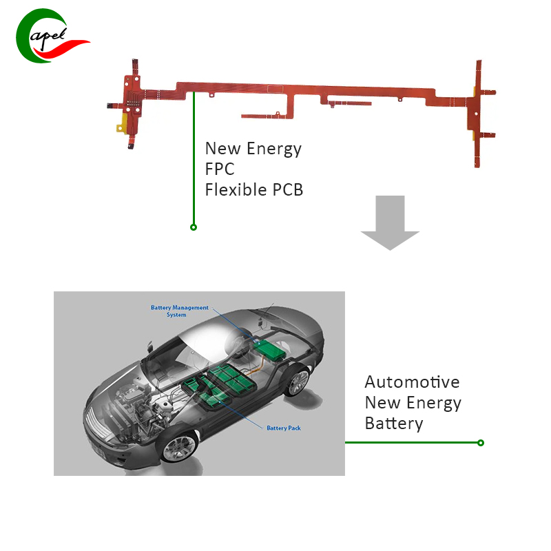 novo energetsko vozilo fpc-fleksibilna pcb dizajn od strane Capela