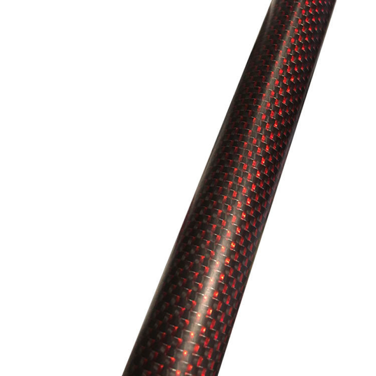 YLMGO Red/Black Kevlar Carbon Tube 1 Inch