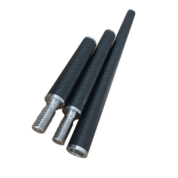 Telescopic pole with screws connector