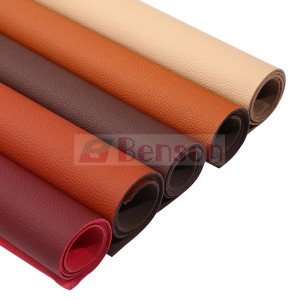 Non-woven Backing Recycled PU Leather Safe no Peel