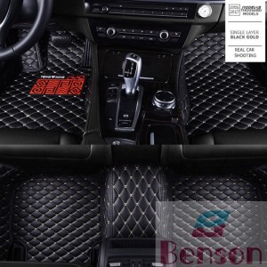 Durable and Protective Leather Car Foot Mats for Auto Interiors