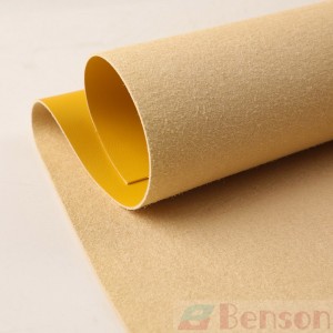 High Durability Yellow Microfiber Leather for Automotive