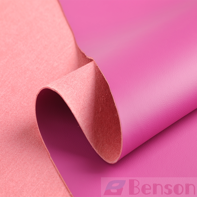 8 Year Exporter Car Roof Leather Upholstery - Pink Microfiber Leather Material for Car in Stock – Bensen