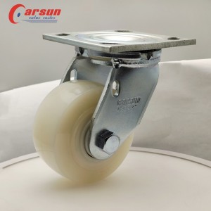 4/5/6/8 inch white nylon casters heavy industrial swivel Top plate caster wheels