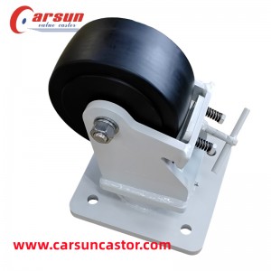 8 Inch MC Casting Nylon Casters 200mm Super Heavy Industrial Caster Wheels Swivel Caster with Tread Brakes