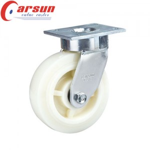 Scaffold casters 4 series rotating white nylon casters