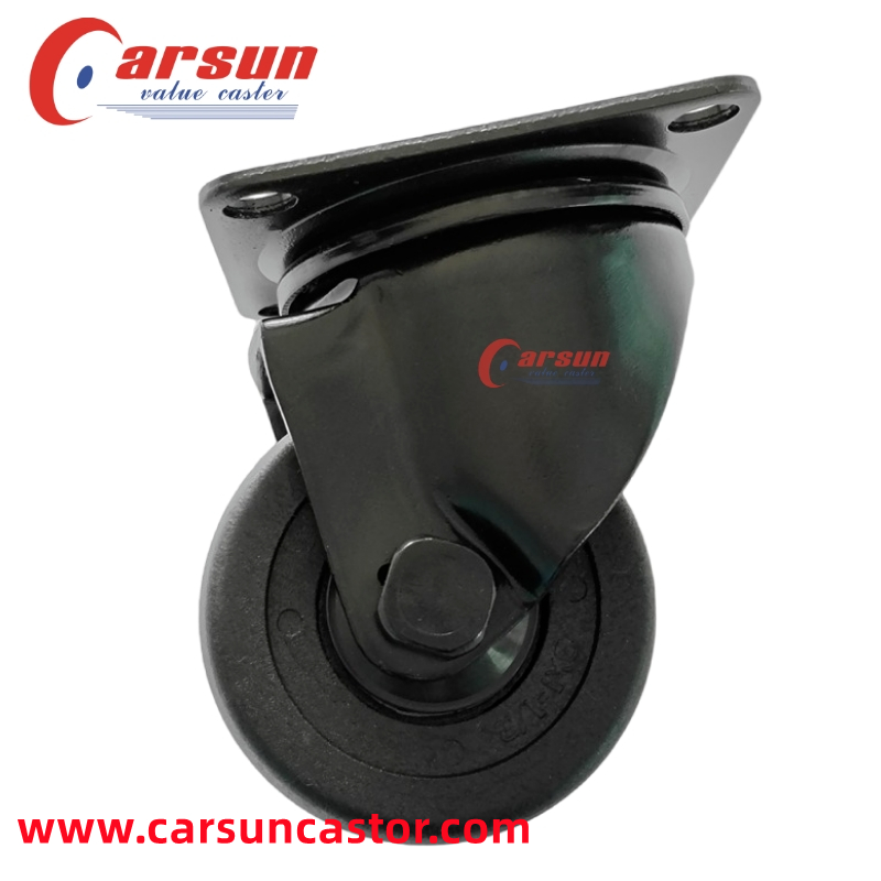 All Black Japanese Style Low Gravity Castors 3 Inch Swivel Caster Wheels Featured Image
