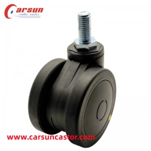 Black 3 inch Antistatic medical casters Special conductive casters for hospital equipment and instruments