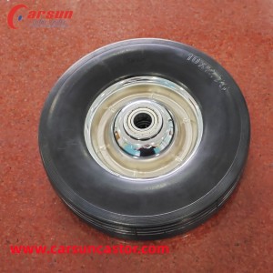 CARSUN 10 inch rubber wheel heavy 250mm black rubber wheel with bearing