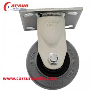 100mm Heavy Industrial Casters 4 Inch TPR Conductive Casters Rigid Caster Wheels