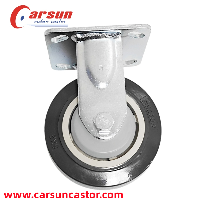 Heavy Industrial Casters 5 Inch Polyurethane Wheel Fixed Casters Featured Image