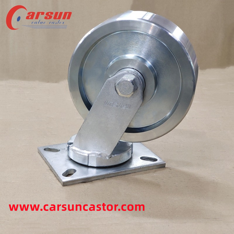 200mm Heavy duty industrial casters 8 inch cast steel casters swivel caster wheel Featured Image