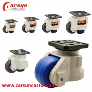 Medium & Heavy Duty Leveling Casters Retractable Leveling Machine Caster Wheels
