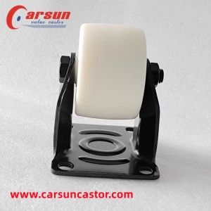 Load 800kg Heavy Duty Industrial Casters 3 Inch White Nylon Fixed Casters