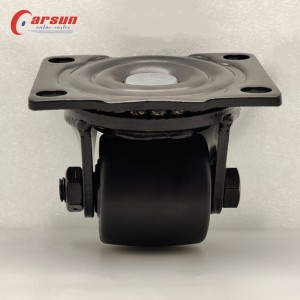 Low Center of Gravity Caster 2 Inch Black Enhanced Nylon Industrial swivel Caster Network Cabinet Special Caster wheel