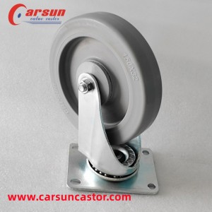 150mm Medium Industrial Casters 6 Inch TPR Omni Wheel Casters