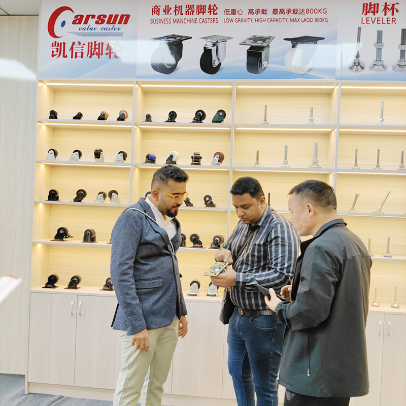 Middle Eastern country guests visiting CARSUN caster manufacturers