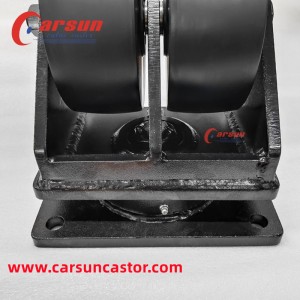 Ultra Heavy Industrial Casters 8 Inch Double Wheel MC Casting Nylon Wheel Swivel Caster