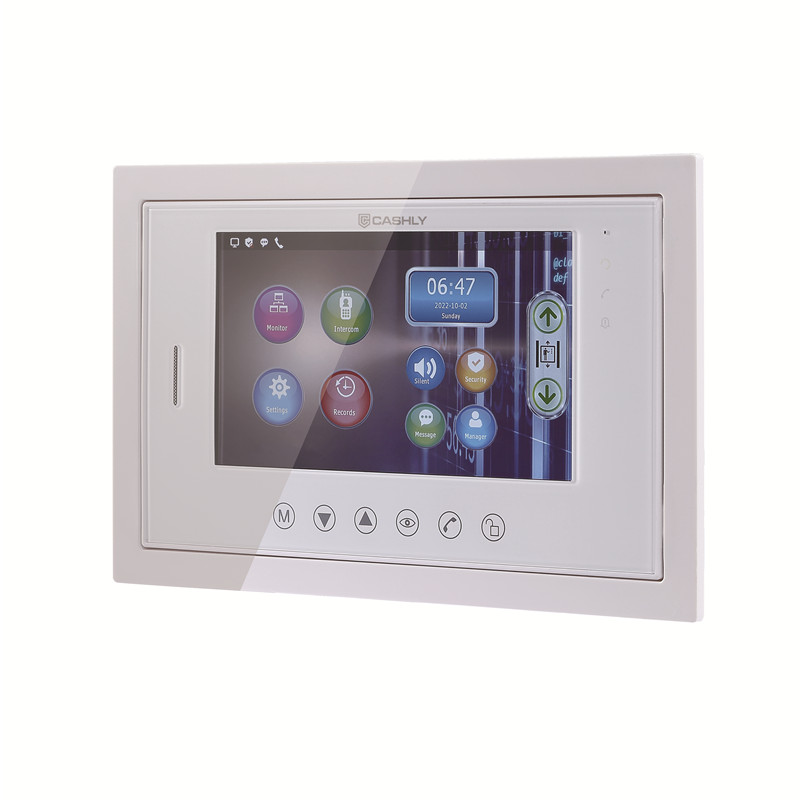 China Factory for Wireless Video Intercom For Apartment Building - 2-Wire 7″ Linux-based Indoor Monitor Model I7V – CASHLY