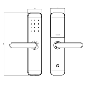 Паметна брава за врата - полуавтоматска брава