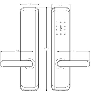 Cerradura de puerta inteligente: cerradura semiautomática