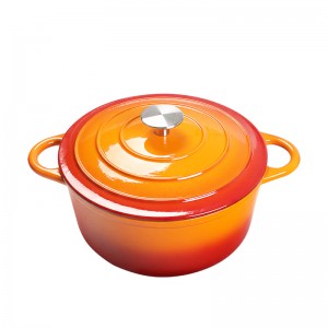 Enamel pot soup pot household 24cm non stick enamel cast iron pot stewing pot