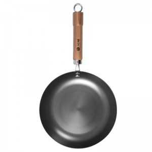 Health and less oil smoke high purity iron frying skillet