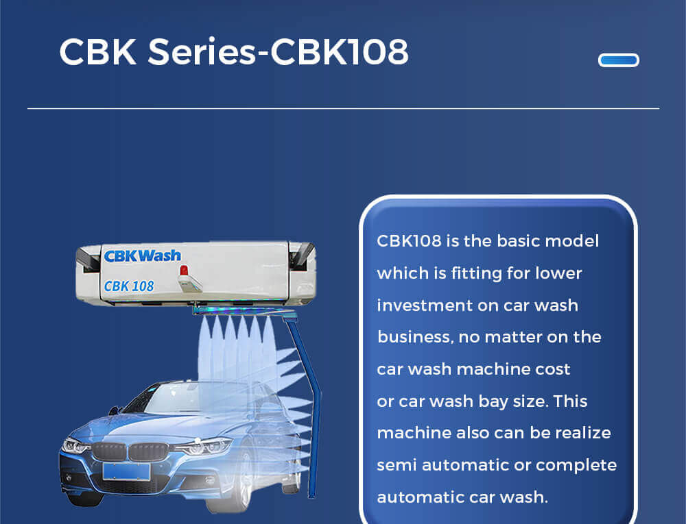 China CBK 108 intelligent touchless robot car wash machine Manufacture and  Factory