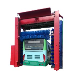 Automatic gantry frame bus wash machine