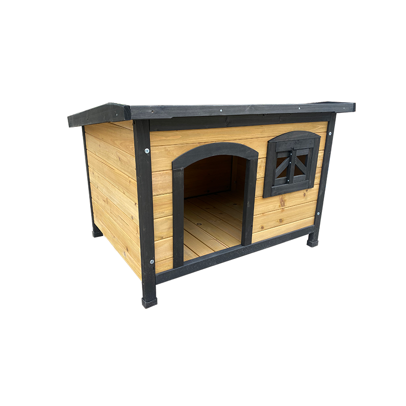 CB-PWH866 Dog House, Wood Pet Cat Room Shelter, Wood Outdoor Insulated Weatherproof Dog House, Easy to Clean Waterproof Leak-Proof, Outdoor Wooden Pet Kennel