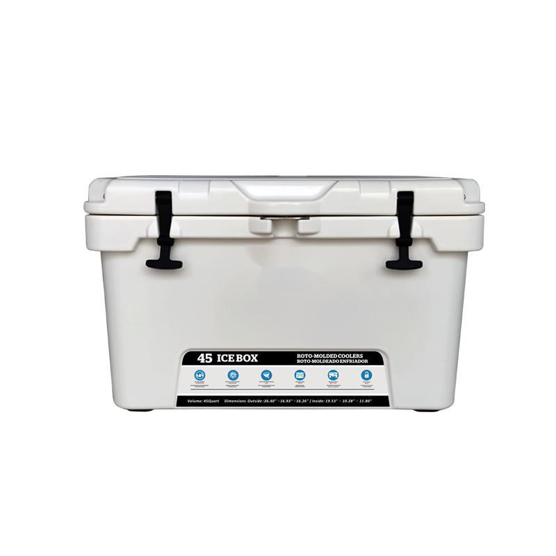 HT-EH45 Solid Portable Plastic Tan Cooler Box Hold Ice Frozen Længere