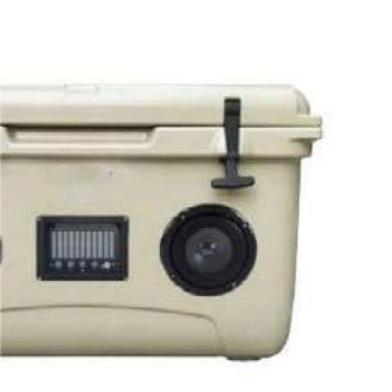 HT-RH45S Solid&Durable Functional Tan Hard Cooler Box With Built-in Bluetooth Speakers