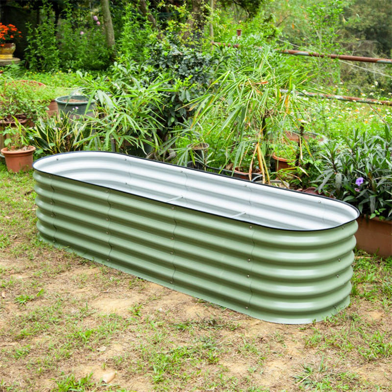 Modular Galvanized Metal Raised Garden Bed