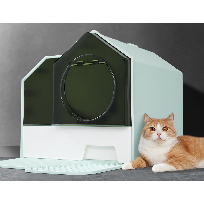 Cutie de gunoi pentru pisici cu spații mari de îndepărtare a mirosurilor